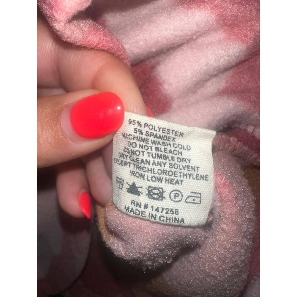 Simply Southern Comfy Fleece Pullover XXL Pink Mountain Print Snap Neck - Picture 8 of 8